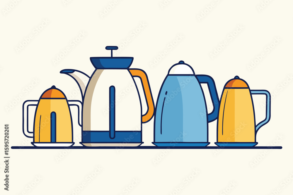 Fototapeta premium Clean minimalist vector illustration silhouette