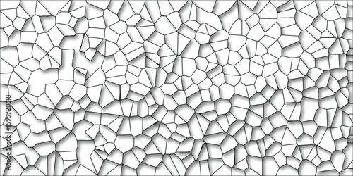 Abstract cell structure design representing biological forms with geometric patterns and shadows suitable for background or texture.