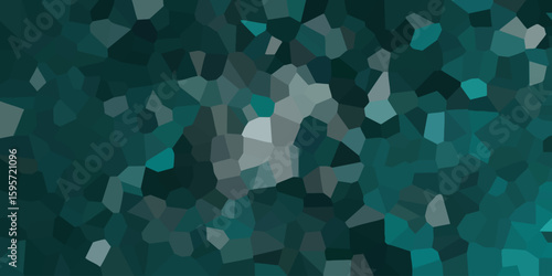 Abstract geometric mosaic background in shades of teal and gray with a modern artistic design perfect for digital artwork and graphic design purposes.