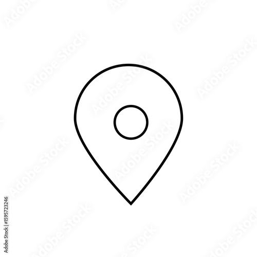 Free Download 線画のマップの目印アイコン - GFXLoad
