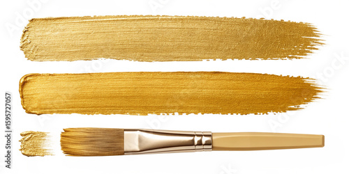 Elegant Realistic Gold Paint Brush Strokes – Transparent Background Set of 3
Luxurious Metallic Gold Brush Stroke Collection for Premium Design Projects