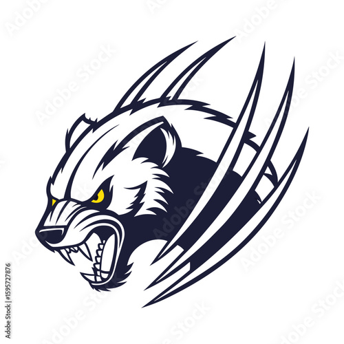 wolverine  head logo vector style.