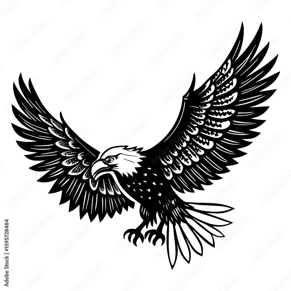 Fototapeta premium eagle in the form