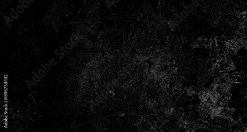 Dark cement wall background in vintage style for graphic design or wallpaper.