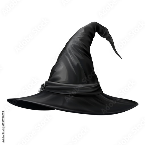 an illustration of a witch hat isolated on a transparent background