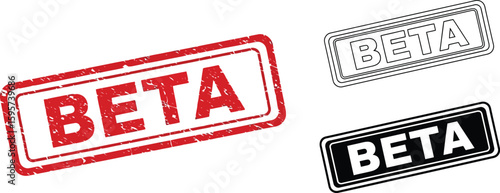 Beta version stamp vector design, software testing, development and release concept