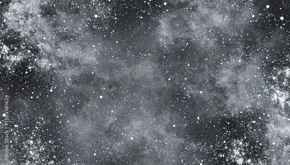 Obraz premium 天の川を模したメタリックパウダー粒子の夜空グラフィックテクスチャ