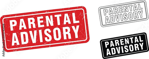 Parental advisory warning label content parental advisory vector parental advisory stamp parental advisory sign