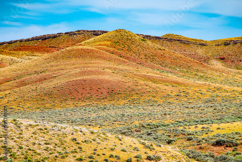 Colorful mountains in Wyoming