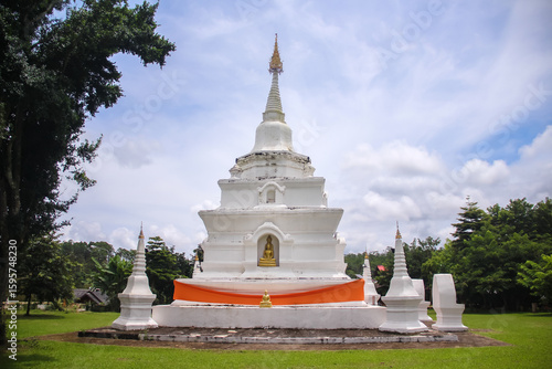 Watchan temple located in Kalayaniwattana district, Chiang Mai province Thailand.