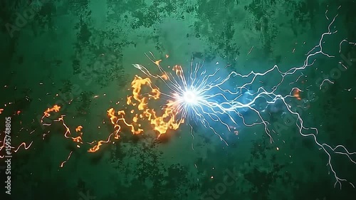 burst galvanic flame movement falls acutely ended angstrom textured park background, with crackle flame and galvanic fusillade propel speedily indium piled motion.