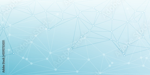Global network connection website header or banner design. Abstract background with connecting dots and lines. Global business. Social network communication. Internet technology
