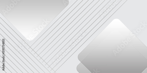 background design with diagonal line pattern in grey colour. Vector white horizontal template for business banner, formal invitation backdrop, luxury. eps 10