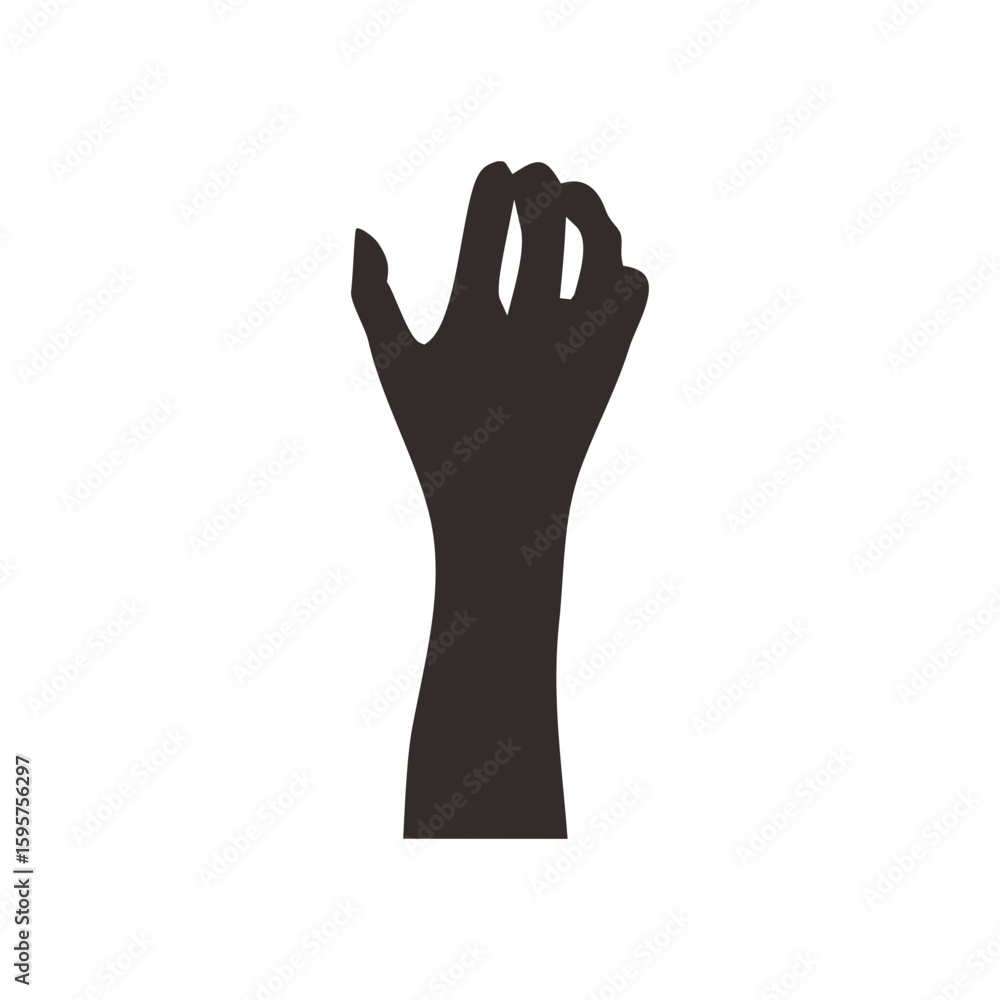 Obraz premium silhouette raising hands