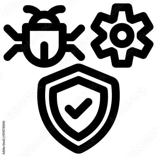 Antivirus Software Outline Icon