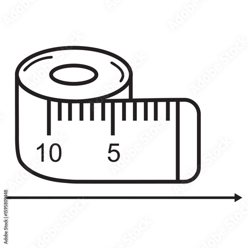 vector design of measuring tool icons


