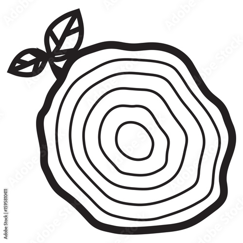 wood cut icon vector design