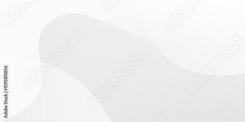 Abstract Geometric modern white and gray color vector illustration.