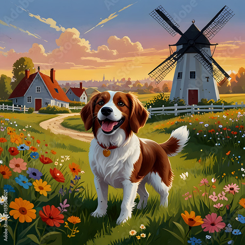 The Excited Nederlandse Kooikerhondje Dog: Energetic, Playful, and Full of Joy