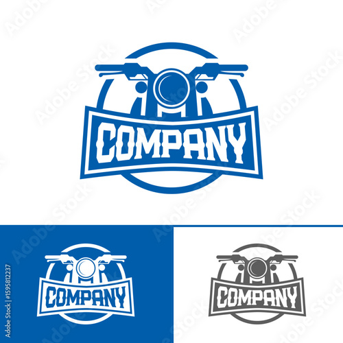 Logo Design Template Motocycle Vintage Label