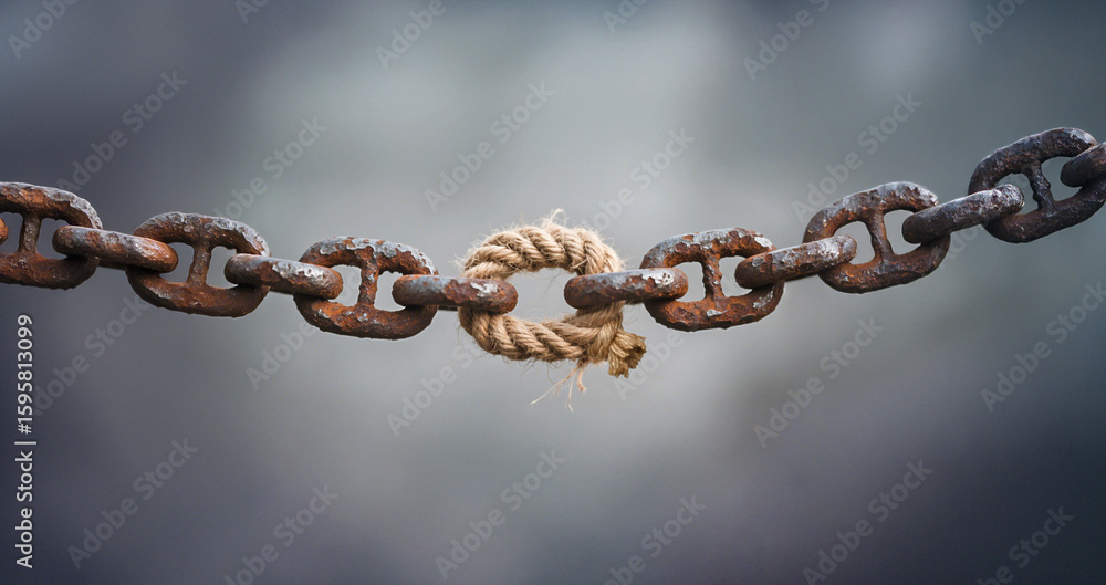 Obraz premium 쇠사슬, 사슬, 녹슬다, 동아줄, 경계, 출입금지, 연결하다, 컨셉, 한순간, 연약하다, 부분 취약하다, 긴급조치, 끊기다, 위험하다, 예언