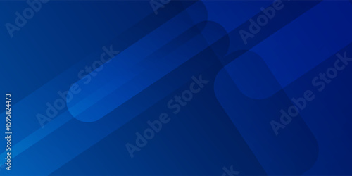 Abstract blue background with glowing geometric lines. Modern blue gradient square shape design. Futuristic technology concept. Suit for brochure, corporate, website, poster, banner