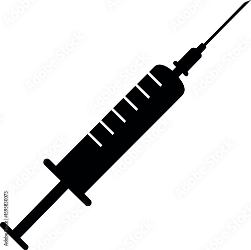 Medical syringe icon