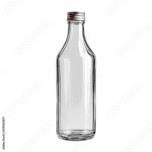 Wallpaper Mural Clear glass bottle with metal cap (4) Torontodigital.ca