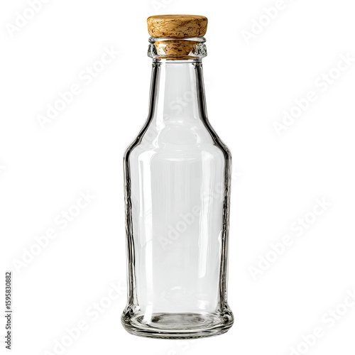 Wallpaper Mural Clear glass bottle with cork stopper (2) Torontodigital.ca