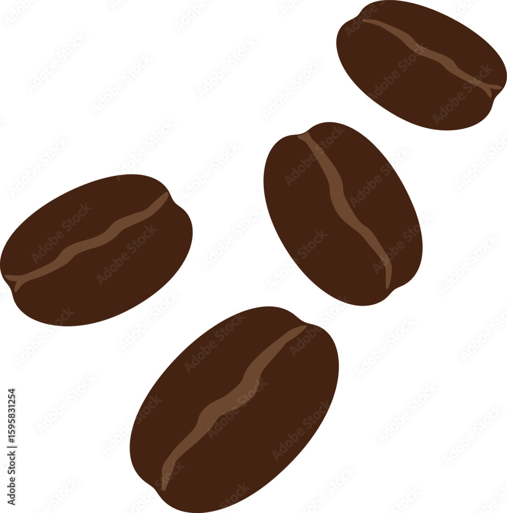 Fototapeta premium Isolated coffee beans