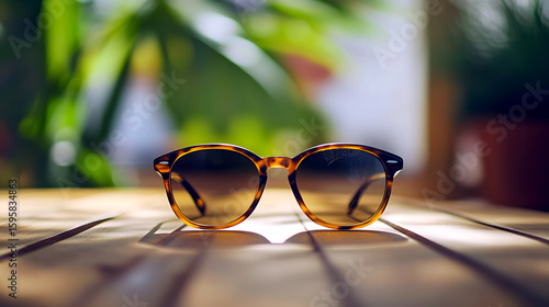 Sunglasses with Blank Label