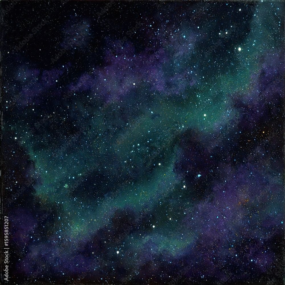 Fototapeta premium Abstract Space Nebula With Stars