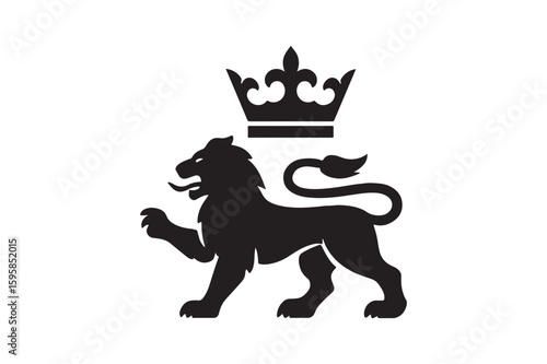 Empire legacy symbol silhouette vector art illustration on white background