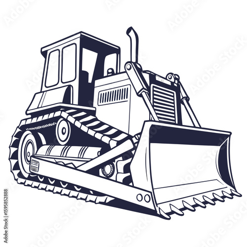 Heavy duty bulldozer vehicle industrial equipment heavy equipment construction