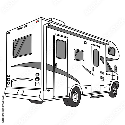 Recreational vehicle with slide out motorhome camper