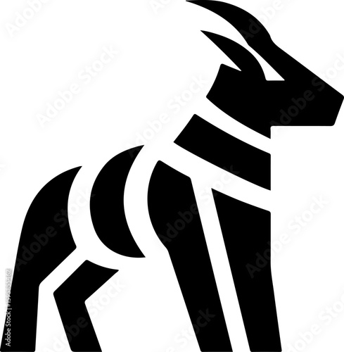  Stylized Doberman Pinscher Vector – Sleek Loyal Dog Breed Illustration