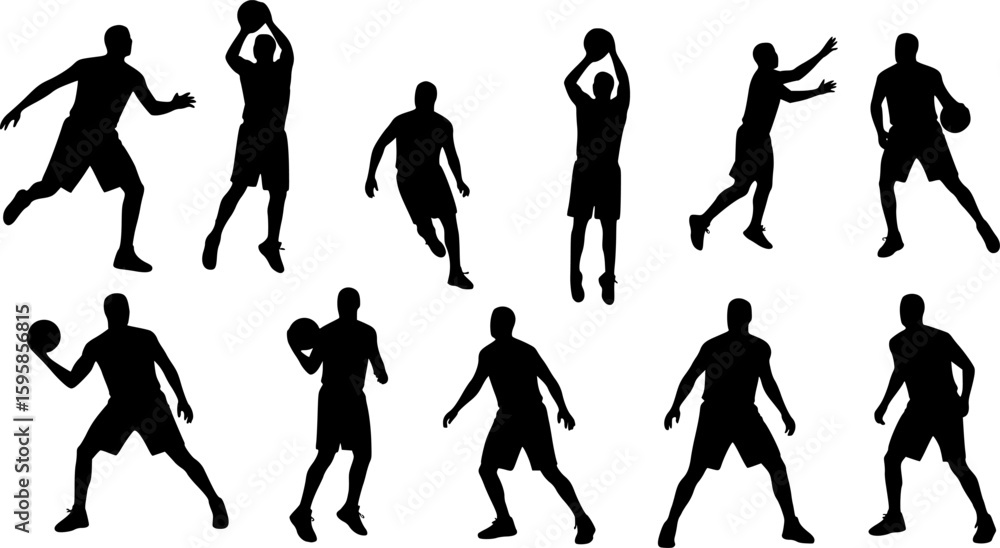 Fototapeta premium Basketball player silhouette 