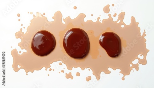 chocolate splash isolated on white background