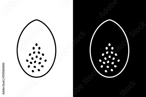 Mustard Seeds Line Icon. Modern Farm and Agriculture Vector Design