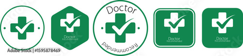 Doctor recommended logo design templates for medical healthcare and wellness branding assets