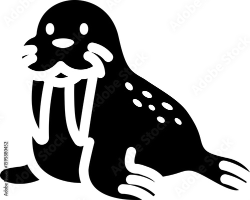 Walrus Glyph Icon