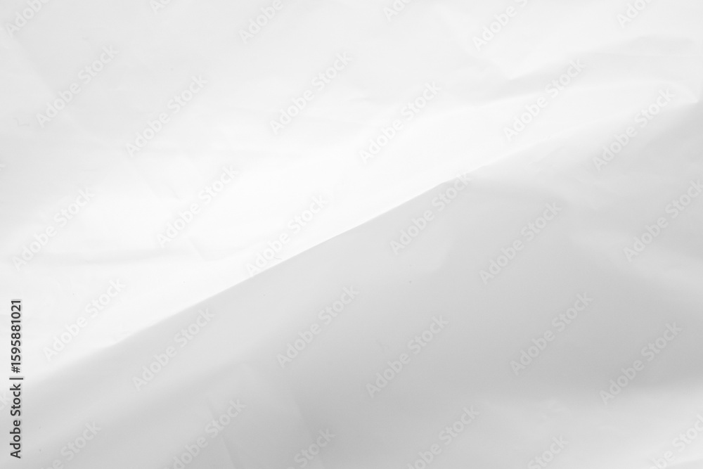 Fototapeta premium White transparent plastic bag texture background