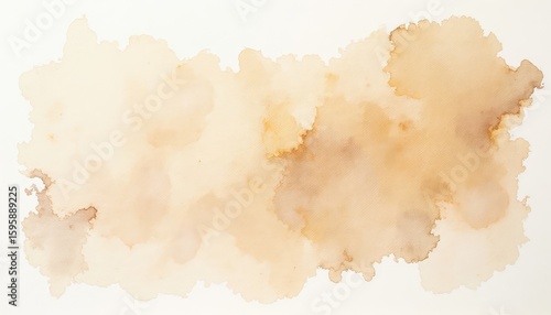 Abstract watercolor wash of light brown hues.