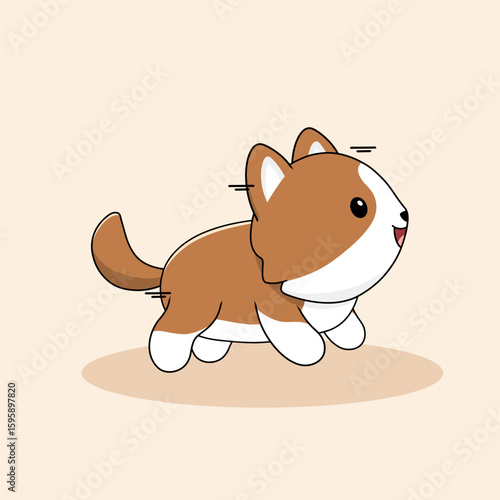 Cute cartoon cat dog and other pets in a fun vector illustration