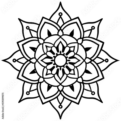 Wall Mural Eastern Balance Mandala