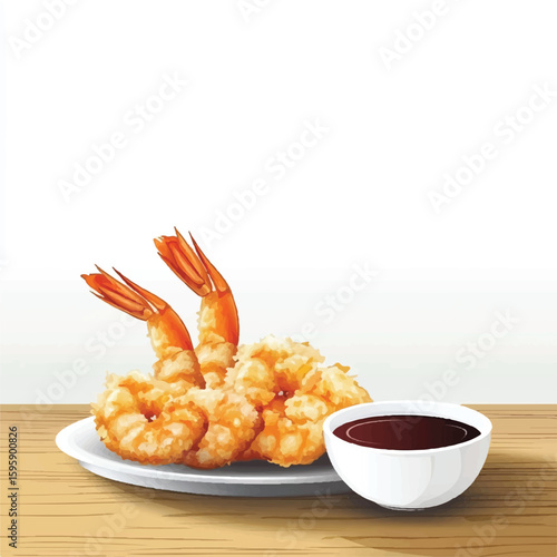 a tempura shrimp