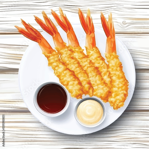 a tempura shrimp