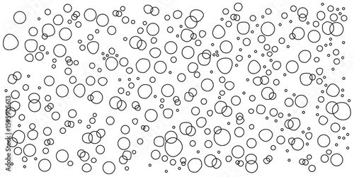 水中に気泡が浮かんでいるシンプルでさわやかな背景イラスト