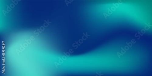 Blue-green gradient studio room abstract background pattern abstract simple design art