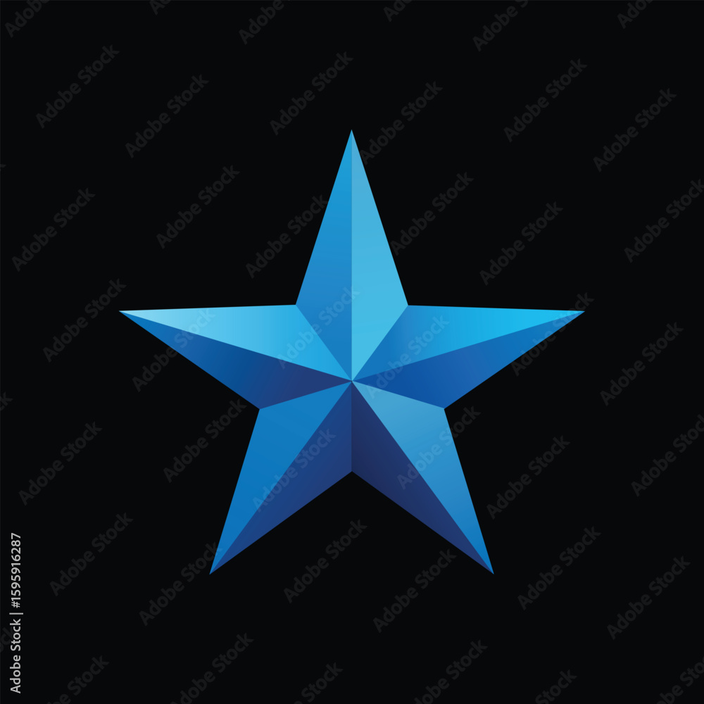 Obraz premium 3D Five Pointed Star Design